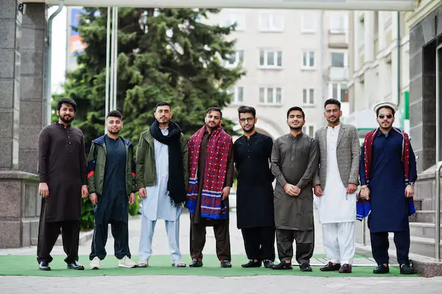 a group of young pakistani students in kyrgyzstan