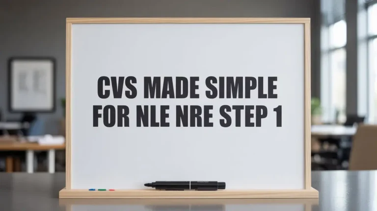 cvs made simple for nle nre step 1