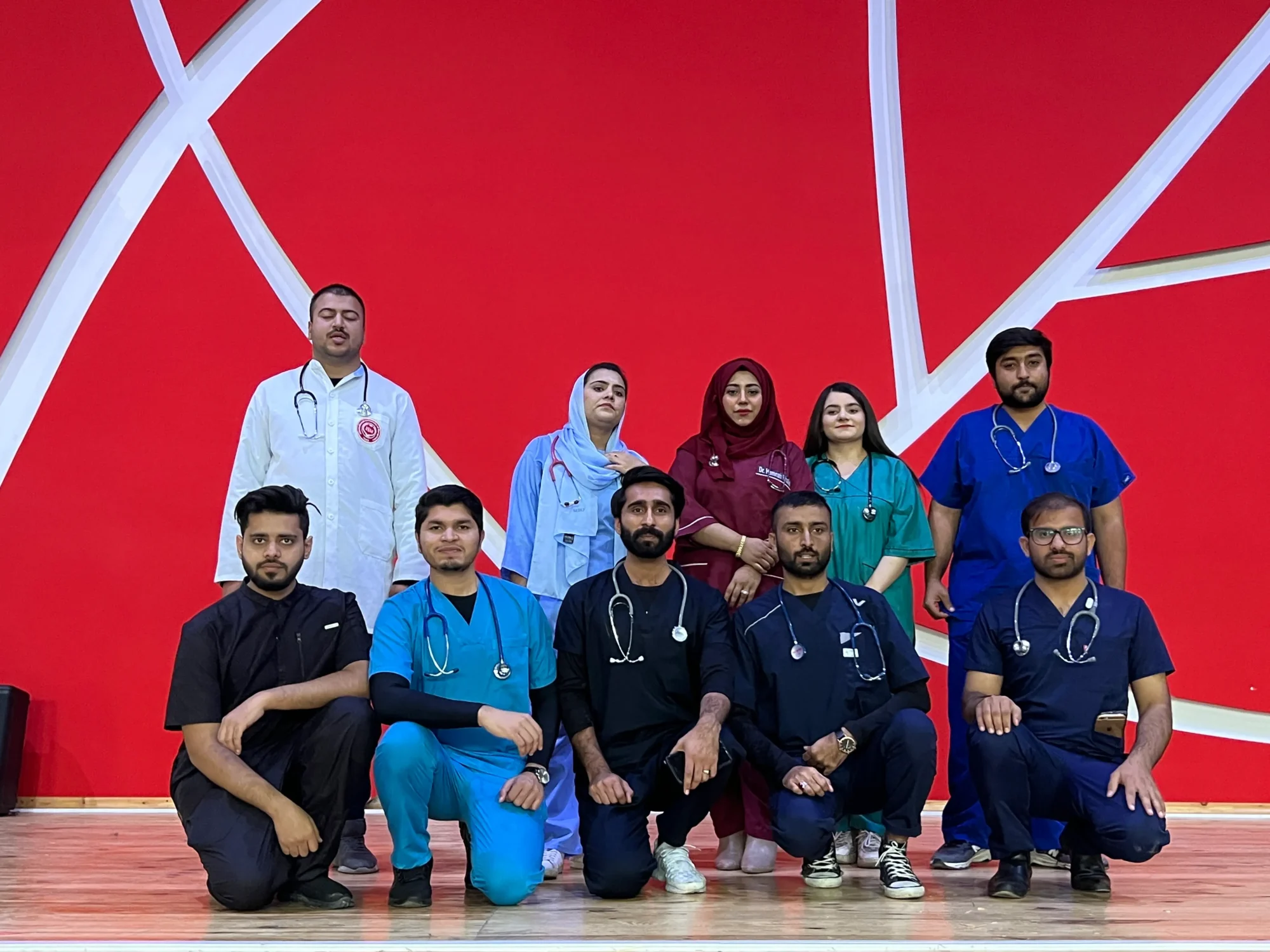 dr bilal on graduation day with his group fellows