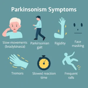 parkinson symptoms on the pictures
