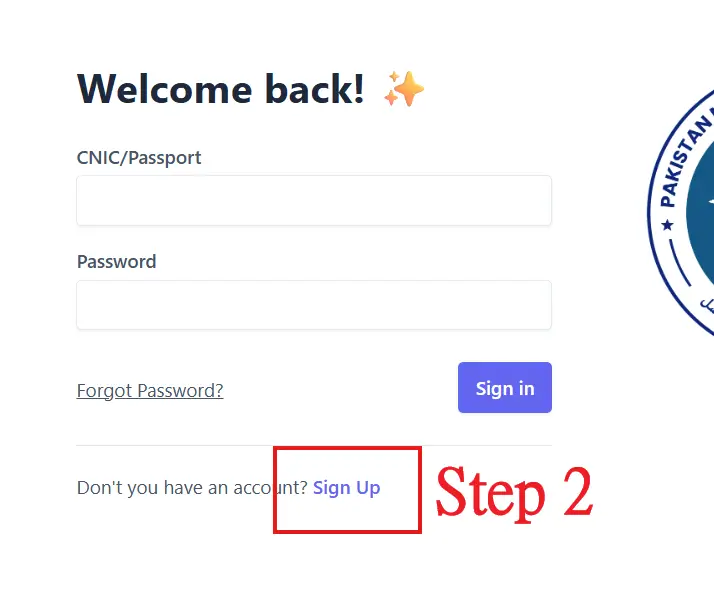 PMDC portal login and sign up page for provisional license PRMP application Pakistan Medical and Dental Council